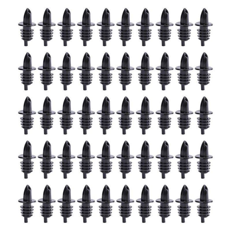 Hedume 50 Pack Bottle Pourers, Free Flow Pourers, Liquor Bottle Pourers Perfect for Pubs, Clubs, Restaurants, Bars, Coffee Shops and Diners - Image 1